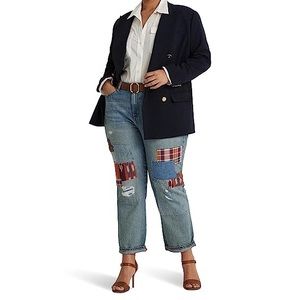 Lauren Ralph Lauren Patchwork Relaxed Tapered Jeans